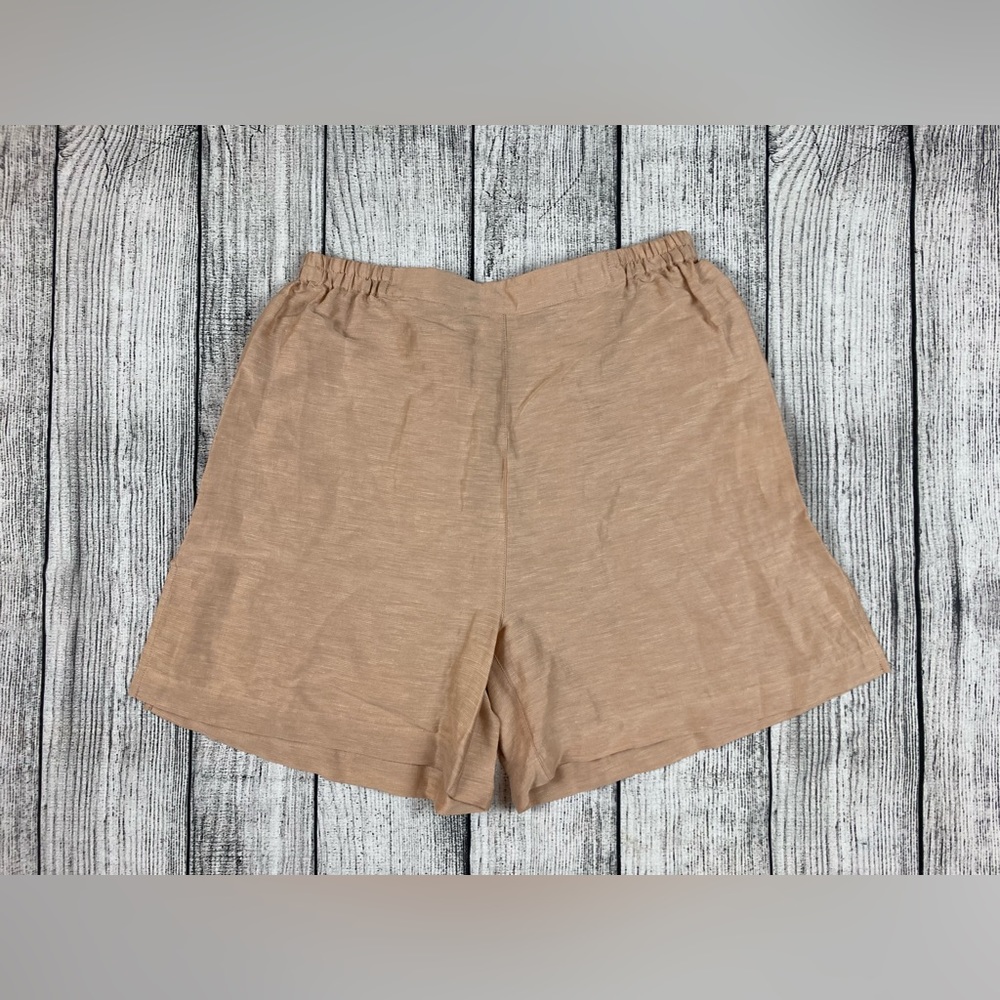 NEW Lunya Silk Cotton Linen Shorts Dusty Rose Pink